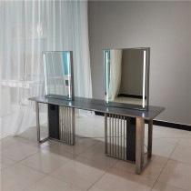 Hairdresse Shop Special Mirror Desk Modern Minima Beauty Beauty Hair Salon Special Mirror Table Beauty Hair Shop Mirror With Light Fashion