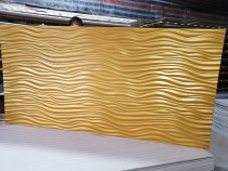 Corrugated New Board background wall panel density board wave board PVC outdoor interior decorative board outdoor door head Billboard