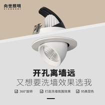 To The World Lighting Elephant Snub LED spotlight Xuanguan Painting Corridor End Telescopic Embedded High COB smallpox light