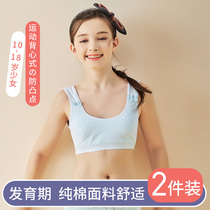 Xinjiang cotton girl big virgin girl underwear small vest development period 10-12-13 years old junior high school primary school girl bra