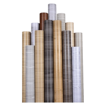 Thickness-imitating wood sticker furniture refurbished self-sticky wallpaper imitating wooden pvc waterproof log door closet cabinet table