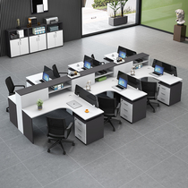 Staff office desk and chair combination simple modern 24 6-person screen card seat office furniture finance station