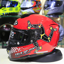 Import HJC RPAH70 ST carbon fiber composite double lens race track motorcycle helmet full helmet sports car helmet