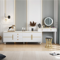 New marble dresser accommodating cabinet integrated light and luxurious dresser desk ins and wind storage cosmetic table