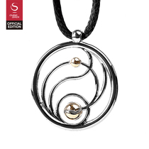 China Open China Open Tennis Tai Chi Theme Necklace Sterling Silver Jewelry