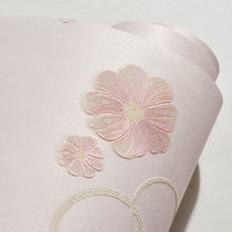 Self-adhesive wallpaper Childrens room Cozy Bedroom Stickers Pink Girl Hearts Living-room Non-woven Wallpaper Home Self-Stick