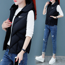 (Official Net) Thickened down cotton machialliga hat female winter new sleeveless camper manchia warm jacket