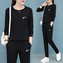 Official Network Official Flagship Store Casual Sportswear Suit Womens New 100 Hitch Long Sleeve Fall Womens Two Sets