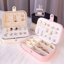 Jewelry box home small exquisite portable stud earrings necklace large capacity hand Jewelry earrings storage box