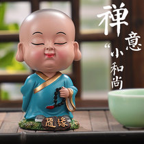 Car ornaments shaking head little monk car accessories doll car car decoration products creative security car decoration