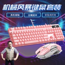 Interstellar Old Boy Mechanical Storm Mechanical Keyboard Green Shaft Suit Send Mouse Electric Race Eating Chicken Mouse