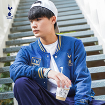 Tottenham Hotspur Autumn Winter New gold silk embroidered baseball uniform retro street tide jacket jacket couple men and women