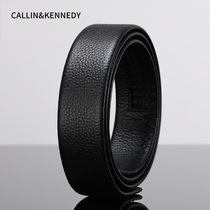 CALLINKENNEDY leather straps automatic buckle header level Kraft headless leather does not lead to begin body 3 5cm