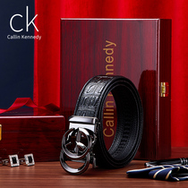 Callin Kennedy Belt Mens Leather Automatic Buckle Tide Young Pure Cowhide Premium Belt Luxury