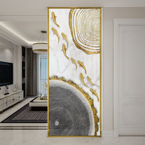 Modern light luxury simple living room glass screen partition wall occludes home decoration Bedroom entrance Small apartment type