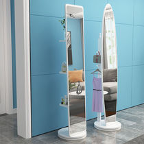 Minimalist full-body mirror floor mirror bedroom standout large mirror moving swivel wearing sunglasses girl home audition mirror