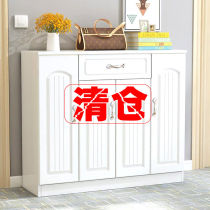 Eurostyle shoe cabinet doorway minimalist modern solid wood shoe rack Easy multifunctional living room Xuanguan door hall cabinet assembly