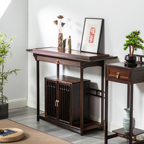 Sideboard table style text entrance small text narrow table Wall corridor side table Wood tiao ji xuan guan tai an ji