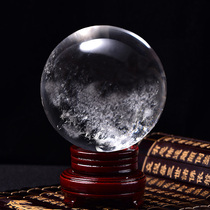 Raw mineral natural white crystal ball ornaments original stone polished porch living room bedroom office shop opening gift