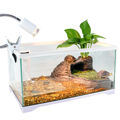 深水龟鱼缸混养鱼混养生态缸乌龟鱼缸两用专用造景饲养晒台玻璃别