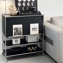 Middle USM Meal Cabinet Stainless Steel Belt Locker Multi-layer Cabinet Living Room Bucket