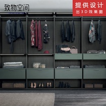 Step-in cloakroom floor combination hanging frame multi-layer division open closet iron layer display cabinet