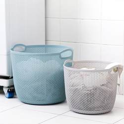 Large plastic dirty clothes basket bathroom laundry bucket household clothes dirty clothes basket dirty clothes storage basket