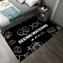 Bedroom carpet tide brand ins style living room kaws net red sup bedside personality trend mat cloakroom shoe wall cushion