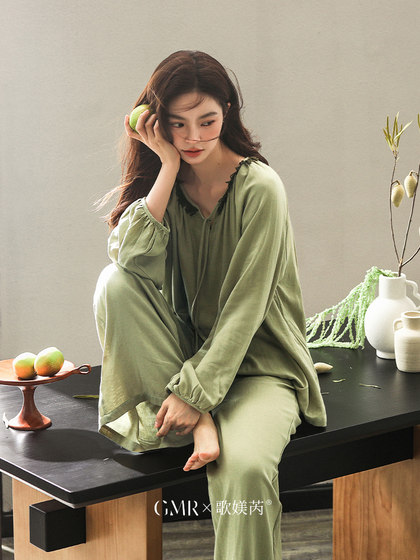 봄과 가을의 여성을위한 항균 대나무 섬유 면화 잠옷 임산부 가정 옷 여름 정장을위한 큰 크기의 얇은 긴 소매 봄과 가을의 여성을위한 항균 대나무 섬유 면화 잠옷 임산부 가정 옷 여름 정장을위한 큰 크기의 얇은 긴 소매