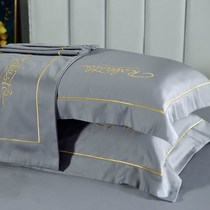 Pillow case Hotel special cotton pillowcase One pair of hotel cotton pillow cover 48X74cm long staple cotton solid color pillow