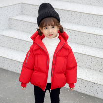 2022 new childrens down cotton clothes girl winter cotton clothes baby thickened cotton padded jacket bread clothes