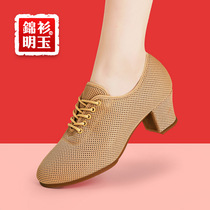 Dance shoes Soft bottom Dancing Shoes Adults Teacher Body Shoes Middle Aged Square Dance Shoes with Latin Dancing Shoes women Summer