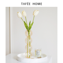 Tafee bubble glass vase ornaments Nordic living room table transparent flower arrangement Net red photography props
