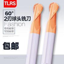 TLRS 60 degree ball head milling cutter Die steel special milling cutter High hard milling cutter R0 5 R3 R4 Cemented carbide cutter