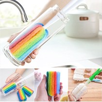 Wash cup of sponge brush Cup brush wash cup artifact 1 10 pack cloth Cup brush Zichang handle kitchen