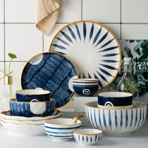 Japanese ceramic tableware creative dishes and dishes set home Nordic luxury dishes dishes dishes tableware high-value gifts