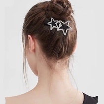 Star head hairclip headwear hair card back hairclip head Korean edge clip top clip girl banghai clip hair accessories