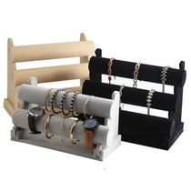 Hair Stirrup Containing Rack Suede Cloth Jewelry Rack Head Stirrup Rack Hairpin Hair Rope Hair Ring Shelf Head Accessories Show Shelf Home