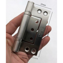 Slot-free eccentric hinge wooden door stainless steel Y door hinge door thickened hinge 4-inch bearing silent folding