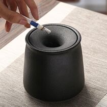 Xiaomi has the creative ashtray ins and black and white checkered minimalist modern tide table decoration windproof and anti-fly ash