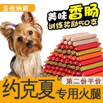 Yorkshire small dog special love to eat small snacks 3 training Rewards dog fire leg intestine 150 puppies for two months