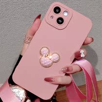 New Tide Cards Apple 13promax Mobile Phone Shell Pink Pupil Shadow Silicone apply iPhone12 Women in small crowdsourced 11