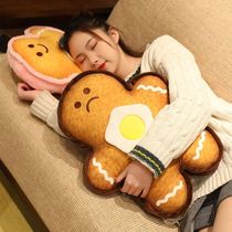 Cartoon Gingerbread Man Holding Pillow Home Bedtime Nap Pillow Photo Props Girls Ugly Meng Solo Decoration