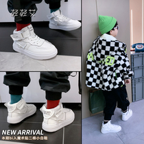 Boys shoes board shoes autumn and winter 2020 new children two cotton sports leisure velcro white children warm shoes