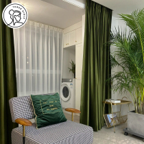 Three thousand gold net red 2021 New velvet curtain Nordic simple living room light luxury bedroom full shading finished bc