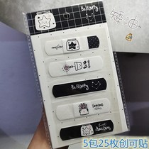 Band-aid stickers nose ok stretch personality cool boys stickers face trend household outdoor wild ball decoration super cool and breathable