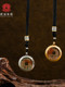Wudang Mountain Zhifa Mountain Ghost Money Taoist 정통 조디악 연도 Cinnabar Peace Talisman Pendant Old Money Necklace Amulet Wudang Mountain Zhifa Mountain Ghost Money Taoist 정통 조디악 연도 Cinnabar Peace Talisman Pendant Old Money Necklace Amulet