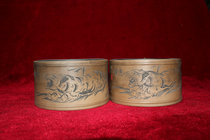 Cricket pot Cricket pot Xinmin Wushe shadow carving Tiger down the hill pot exported to Hong Kong 1960 South pot