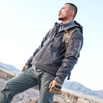 Banaf soft shell stormtrooper mens and womens outdoor single layer velvet thickened warm mountaineering clothing autumn and winter windproof jacket women