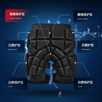 Inside and outside black rhinoceros silicone parent-child Skating Skating elbow guard sports outside wearing skiing anti-drop hip pad